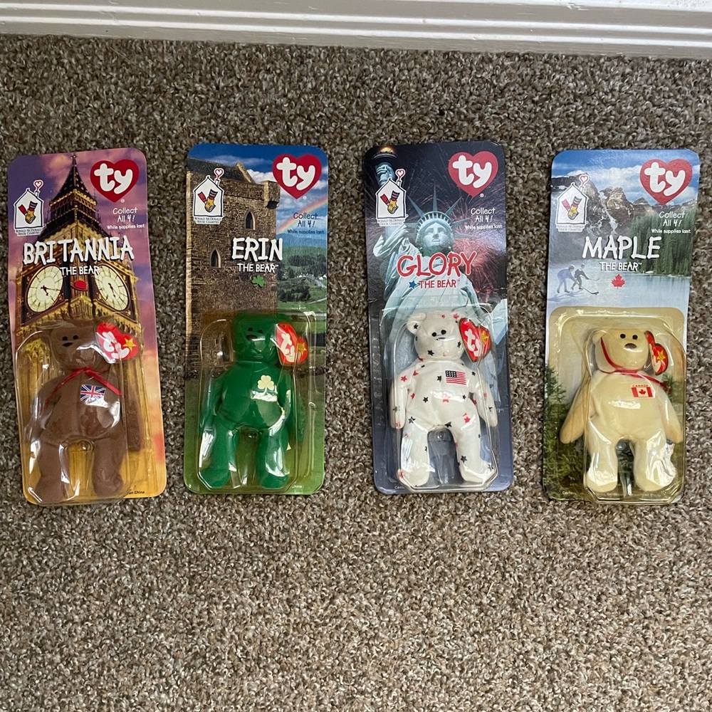 McDonald’s Teanie Beanie Babys 1999 TY Limited Edition Sets Lot 24 With Errors